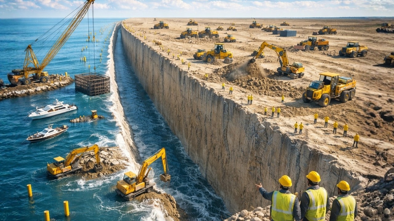 How Japan Built The Giant 400 km Tsunami Wall & Shocked The Whole World