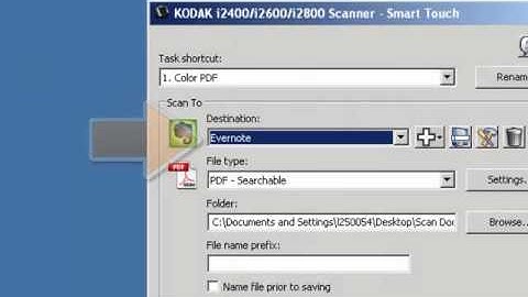 Kodak Smart Touch - How to Scan to a Custom Application