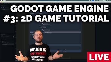 [LIVE] Godot game engine: My first game (2D Game tutorial part 2)