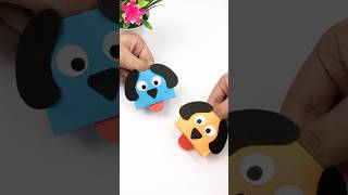 Origami Dog Puppet #shorts #short #diy #trending #viralshorts #puppy #artandcraft