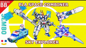 PLA Space Combiner Sembo 203376 ⚡️ How to make Robot LEGO Transformers Combiner speed build tutorial