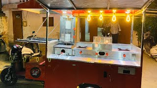 Shawarma cart #foodcart #electricfoods #momos #lovebitemomos #shawarma