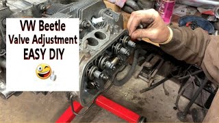 VW Beetle & Super Beetle Valve Adjustment  1600cc  VW Baja  VW Bus  VW Ghia  Valve Adjust DIY