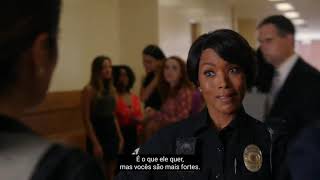 #911onFOX: 5x01 - Jeffrey's trial begins; he fires the lawyer and wants to interrogate Athena