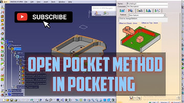 OPEN POCKET METHOD in Pocketing Operation/CATIA V5/CADCAM Tutorials/Tutorial videos/3d experience