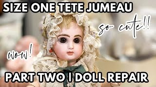 TETE JUMEAU DOLL MAKEOVER PART TWO | THE FINAL REVEAL PLUS BEHIND THE SCENES IN THE SHOP