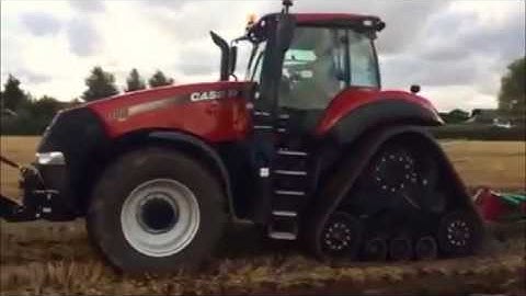 Case IH 380 CVX Magnum Rowtrac on demo with a Kverneland PW100 Variomat Plough - Farmstar Ltd