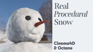 Cinema 4D Quicktip  Procedural Snow (Octane)