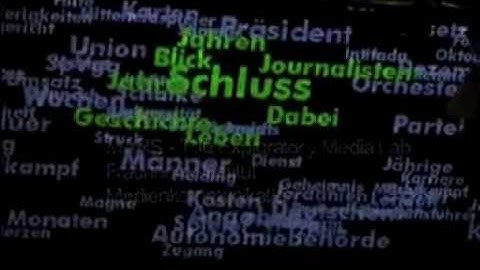 Energy Passages - data flow as linguistic space  (2004) by Monika Fleischmann & Wolfgang Strauss