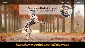 Create Responsive Navigation Menu Using  HTML and CSS Only | Responsive Mobile Menu #uioxygen