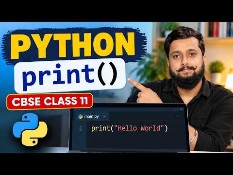CBSE Class 11 Python | print() Function | Python Programming