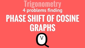 Trigonometry - Phase Shift Cosine Graph Guided Practice