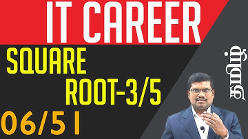 #6 Square Root Problem Solving - 3 || Guidelines for IT Candidates In Tamil
