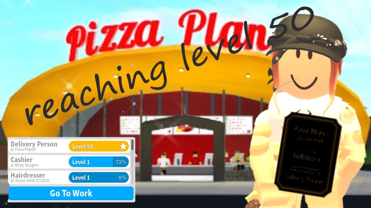 Work for you as a pizza delivery person at roblox bloxburg by Tutwelis