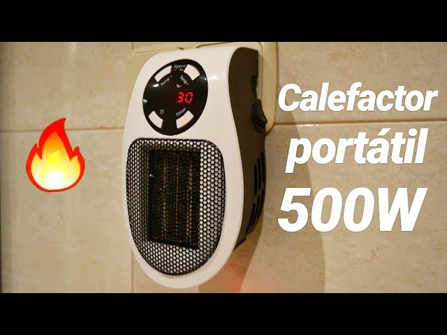 Calefactor portátil 500W con mando a distancia🔥 