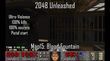 Doom II: 2048 Unleashed - Map15: Blood Fountain (UV-MAX)