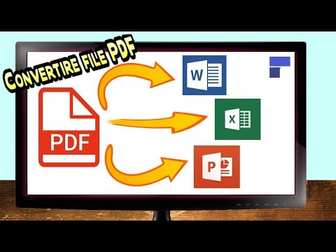 COME CONVERTIRE FILE PDF IN WORD, EXCEL E POWERPOINT
