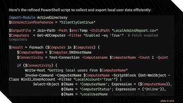 How to Export Local User Data to CSV in PowerShell