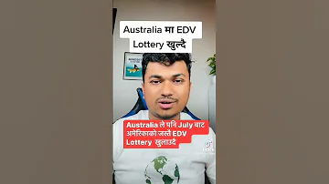 Australia pani EDV Lottery koldai #viral #nepal #australia #edv #lottery #goviral #usa #cristianoron