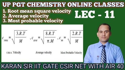 Root Mean Square Velocity #11 | States of matter | Class 11th, NEET, IIT & JEE