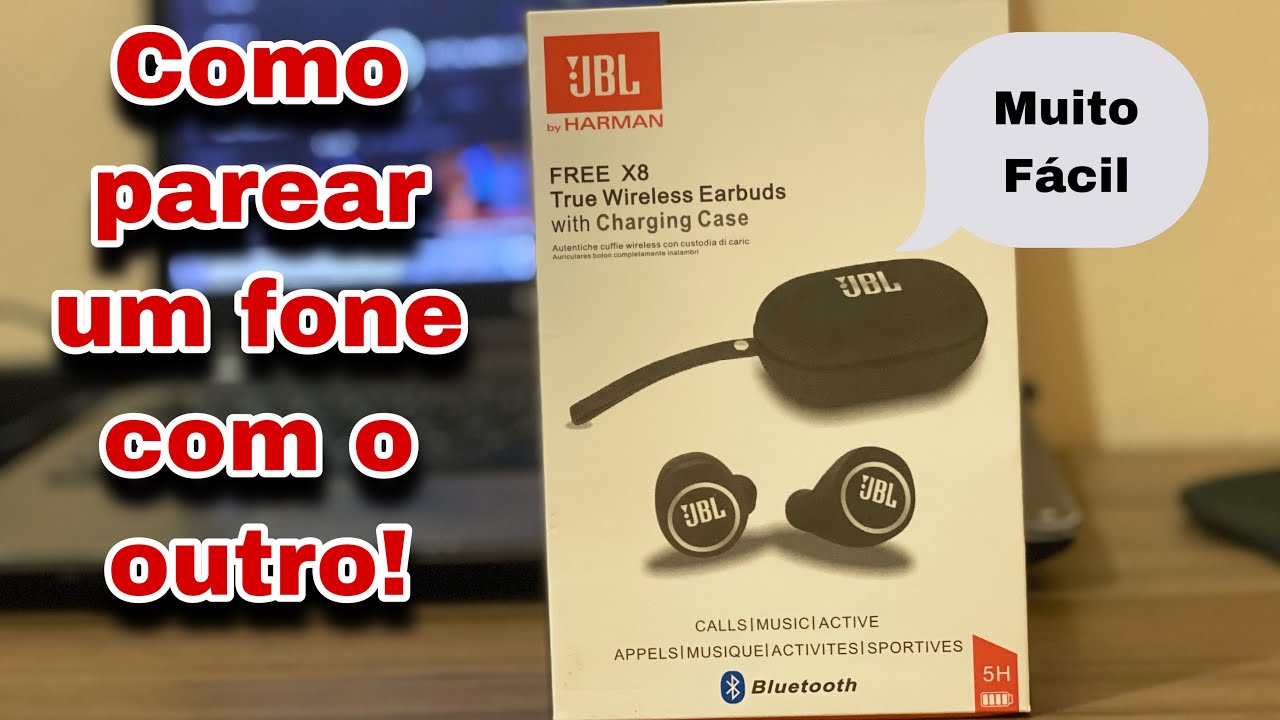 COMO PAREAR/CONECTAR UM FONE COM O OUTRO | JBL FREE X8 - YouTube