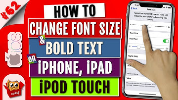How to Make Font Size Bigger on iPhone & iPad | Change Text Size | Enable Bold Text on iPhone/iPad