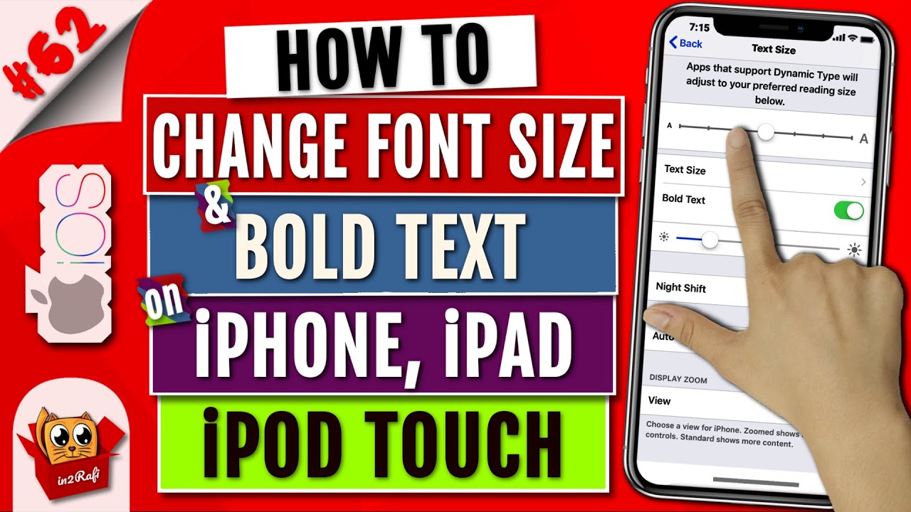 How To Make Font Size Bigger On IPhone IPad Change Text Size