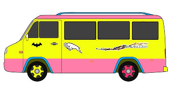 FORCE TRAVELLER Mini Bus Drawing in MS Paint