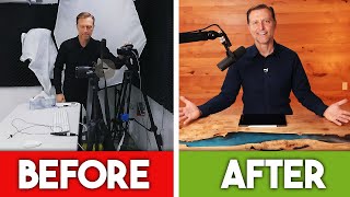 Dr. Berg's YouTube Studio Makeover (BEHIND THE SCENES)