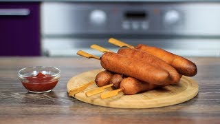 КОРН-ДОГИ Быстрый и Простой рецепт | Как приготовить корн доги дома | Easy corn dogs recipe КОРН-ДОГИ Быстрый и Простой рецепт | Как приготовить корн доги дома | Easy corn dogs recipe