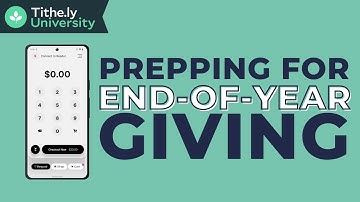 Tithely University | Prepping for Tax Season