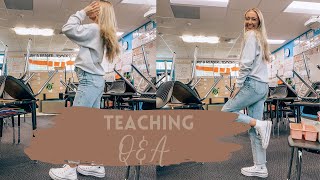 TEACHING Q&amp;A | switching careers, full time influencer, missing my old school?!