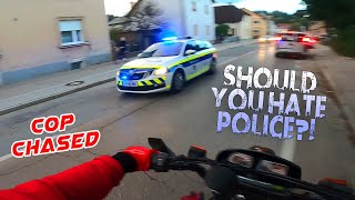 Dirt Biker VS Cops on horses - Bike Riding, Stunts & Traffic