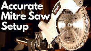 Mitre Saw Set Up - how to adjust a mitre saw with the Trend MS184S2