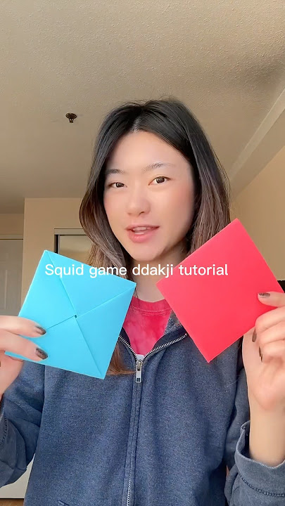 Squid game ddakji tutorial #diy #papercraft