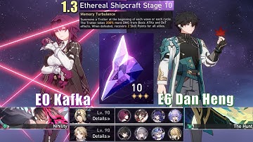 E0 Kafka & E6 Dan Heng | 1.3 Memory of Chaos 10 3 Stars | Honkai: Star Rail