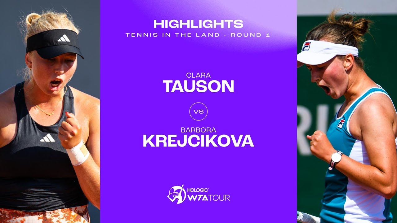 Clara Tauson vs. Barbora Krejcikova | 2023 Cleveland Round 1 | WTA Match Highlights