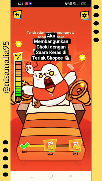 🔊 Aku Membangunkan Choki dengan Suara Keras | Main Teriak Shopee Mode Hadiah