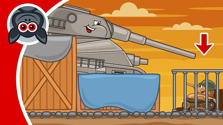 Leviathan saves his Friend. Adventures of Steel Monster. Cartoons About Tanks
