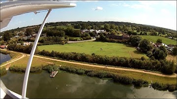 Durafly Tundra V2 on floats - aerial video