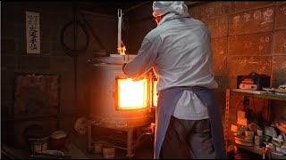 The process of making Raku ware. tea bowls made for 500 years. (Detailed Video)