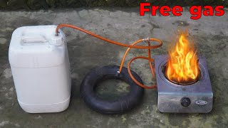 How to use Free Lpg Gas at home | Cow dung Into Gas | Use free gas from garbage | Biogas plant