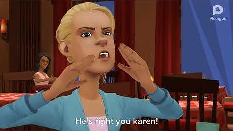 Karen Thinks She Owns the Seat (Plotagon Story)