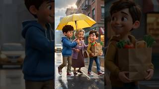 Information He Shared His Umbrella..Then THIS Happened! ❤️#Shorts #moral  #fyp #child  #cartoon  #Smarttsproutss Update