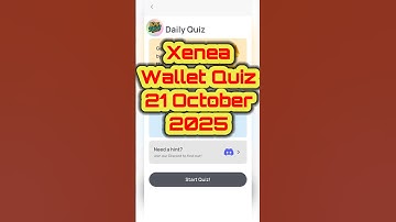Xenea Wallet Quiz Answer 21 October 2025 #quiz #cryptoairdrop #dailyquiz #xenea #xeneawallet #money