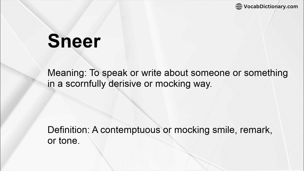 sneer-meaning-youtube