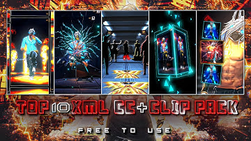 FREE FIRE TOP 10 XML CC + CLIPS | FREE FIRE CLIPS PACK | TOP 10 EMOTE CLIPS ⬇️ #ff