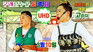 UHD 메들리의여왕^고하자^구례산수유축제 2024년3월10일공연