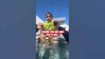 TEACH JUMP IN AND TURN BACK TO WALL | Life Saving tips for children in the pool | Swim Lesson tips