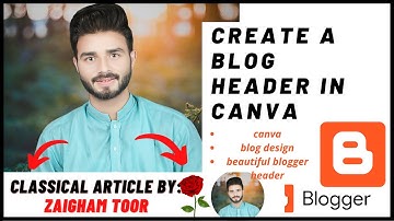 How to Create a blog header in canva || design blog header ||